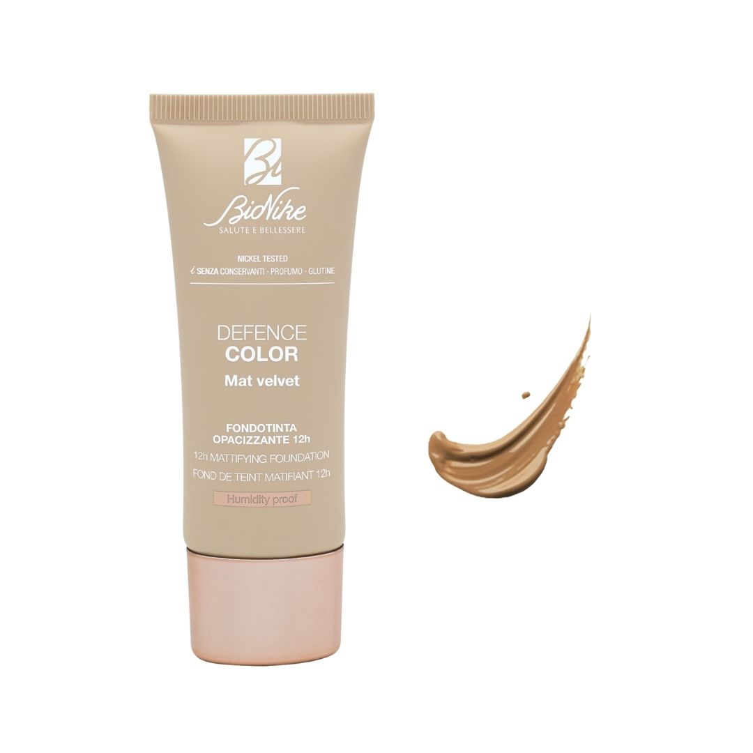 Bionike Defence Color Mat Velvet Fondotinta Opacizzante 12h 406 Biscuit 30 ml