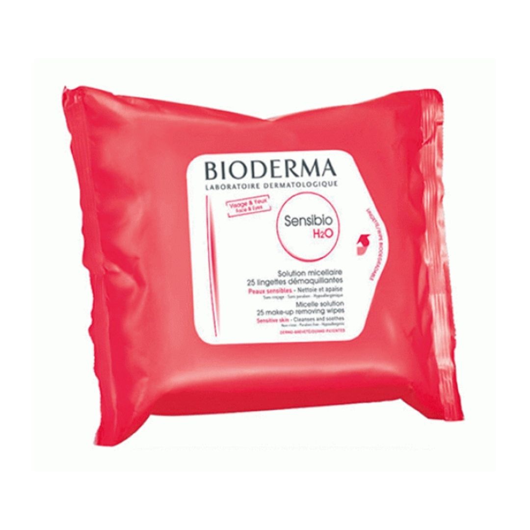 Bioderma Sensibio H2o Salviette Struccanti Imbevute D'acqua Micellare 25 Pezzi