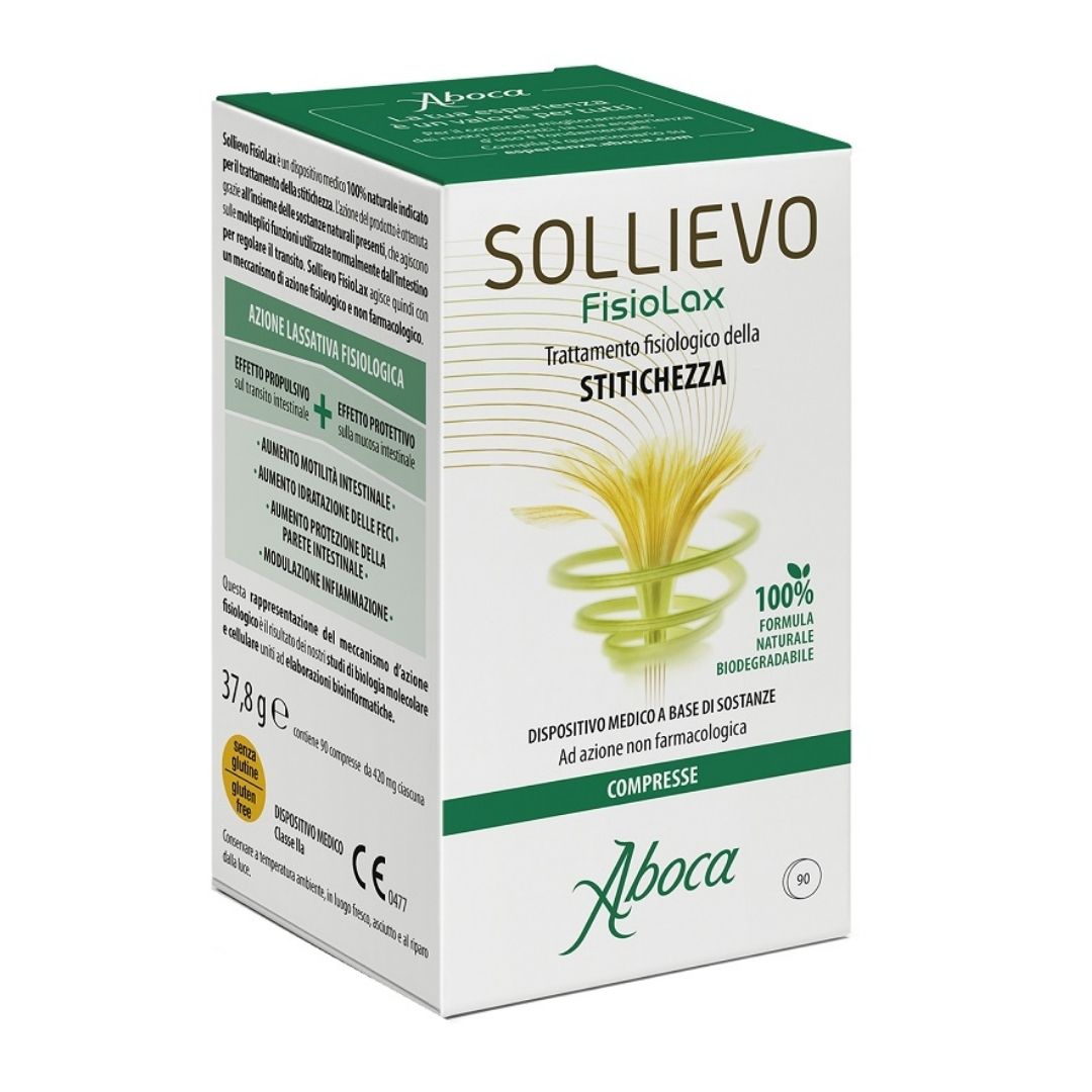 Aboca Sollievo Fisiolax Integratore per la Stitichezza 90 Compresse