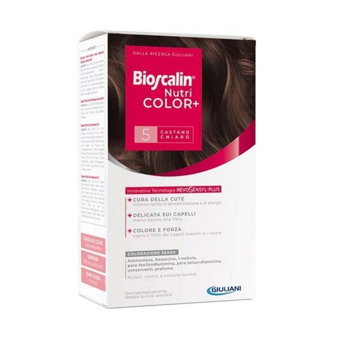 Bioscalin Nutricolor Plus Colorazione Permanente Tintura n. 5 Castano Chiaro