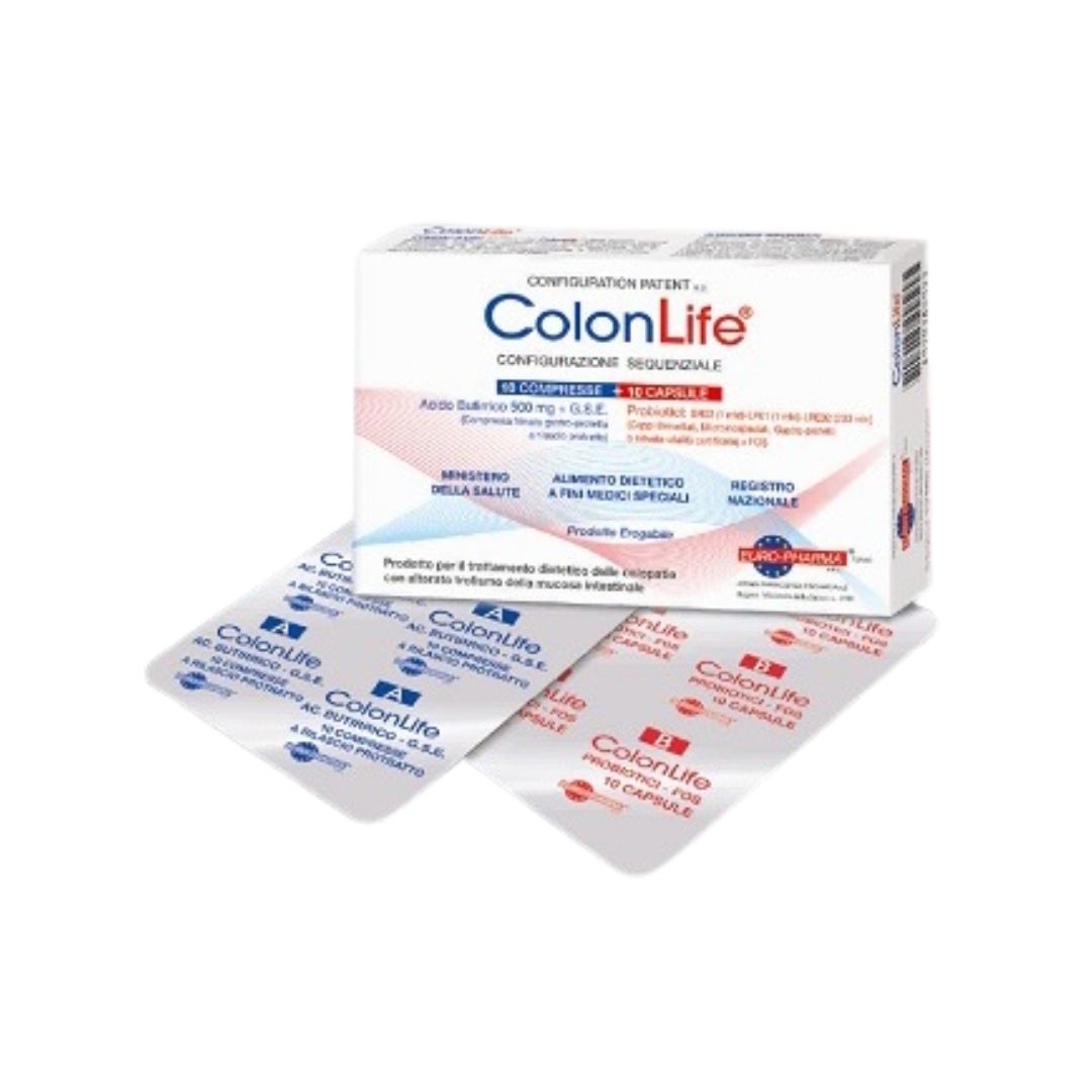 Colonlife Integratore per il Trattamento delle Colopatie 10 compresse+10 capsule