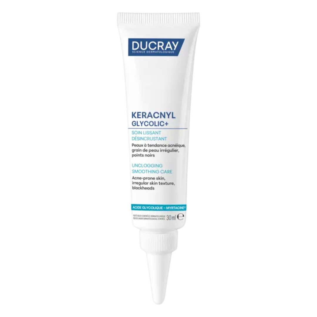 Ducray Keracnyl Glycolic+ Crema Viso Purificante per Pelle Acneica 30 ml