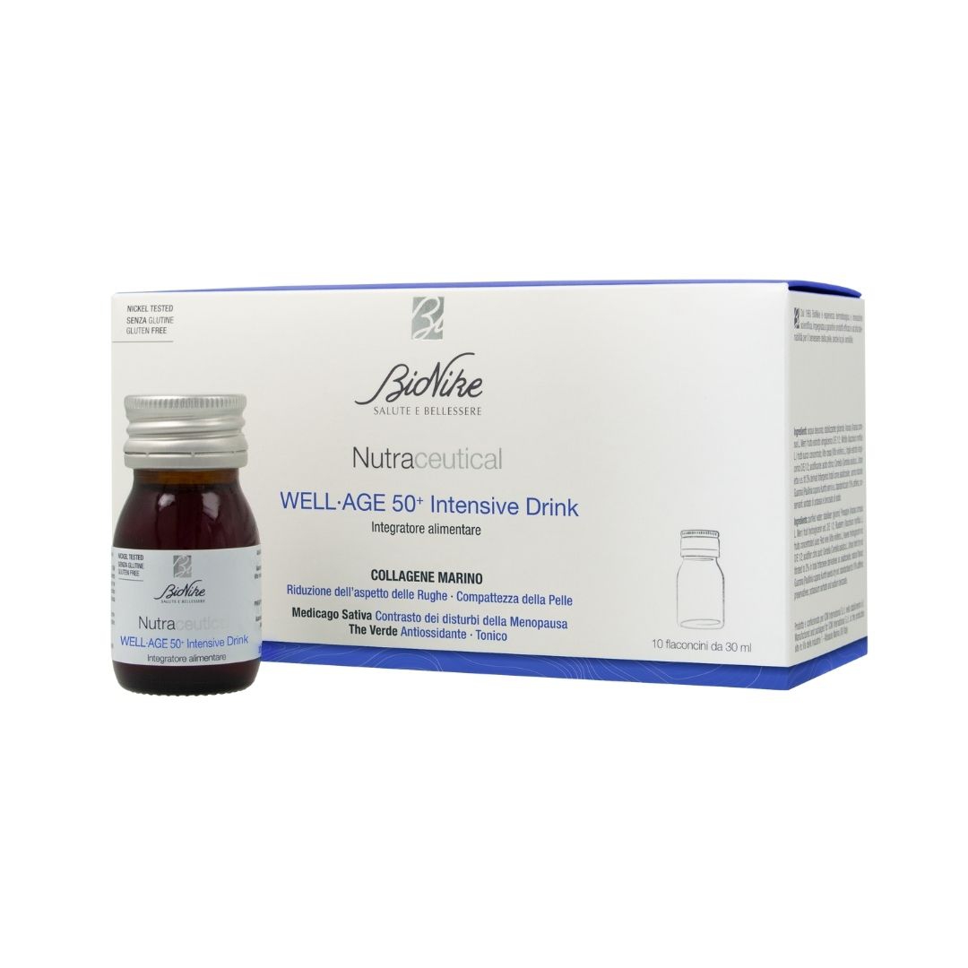 Bionike Nutraceutical Well Age 50+ Intensive Drink 10 Flaconcini x 30 ml