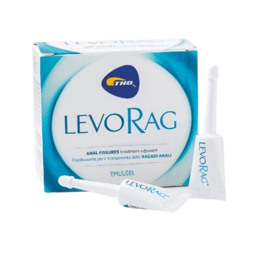 Levorag Emulgel Crema per il Trattamento delle Ragadi Anali 20 Tubetti Monodose