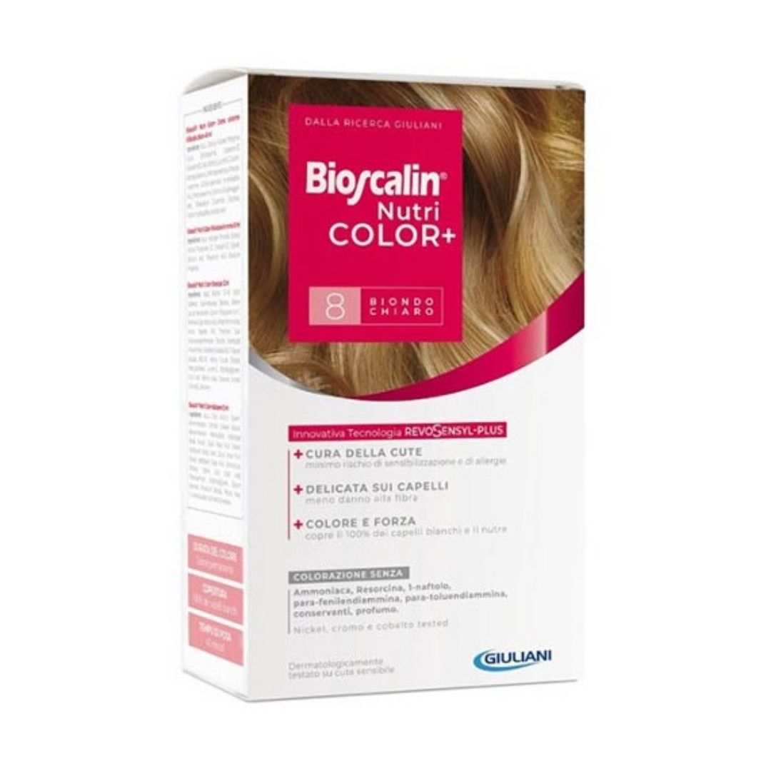 Bioscalin Nutricolor Plus Colorazione Permanente Tintura n.8 Biondo Chiaro