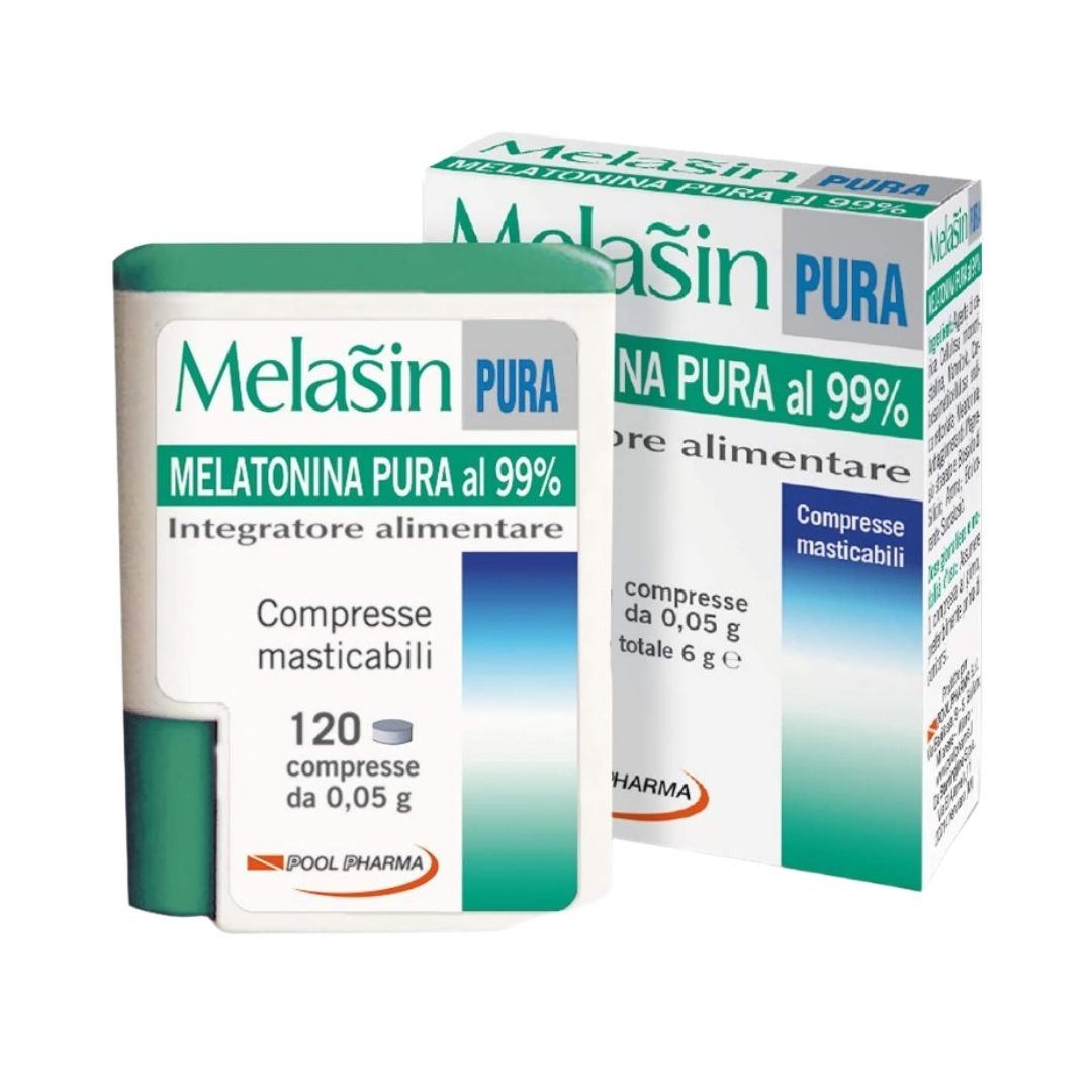 Pool Pharma Melasin Pura Integratore per Favorire il Sonno 120 Compresse