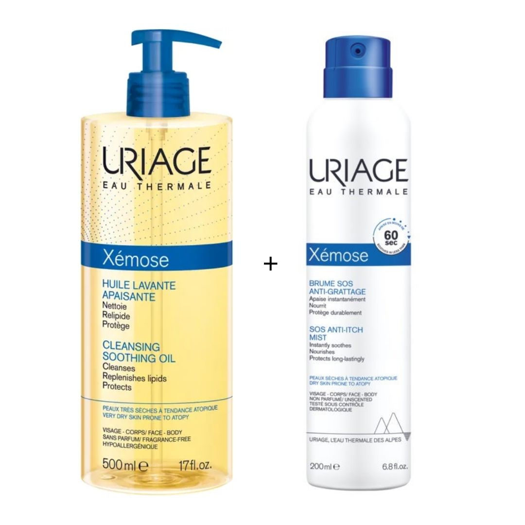 Uriage Xemose Olio Lavante 500 ml + Spray Sos 200 ml