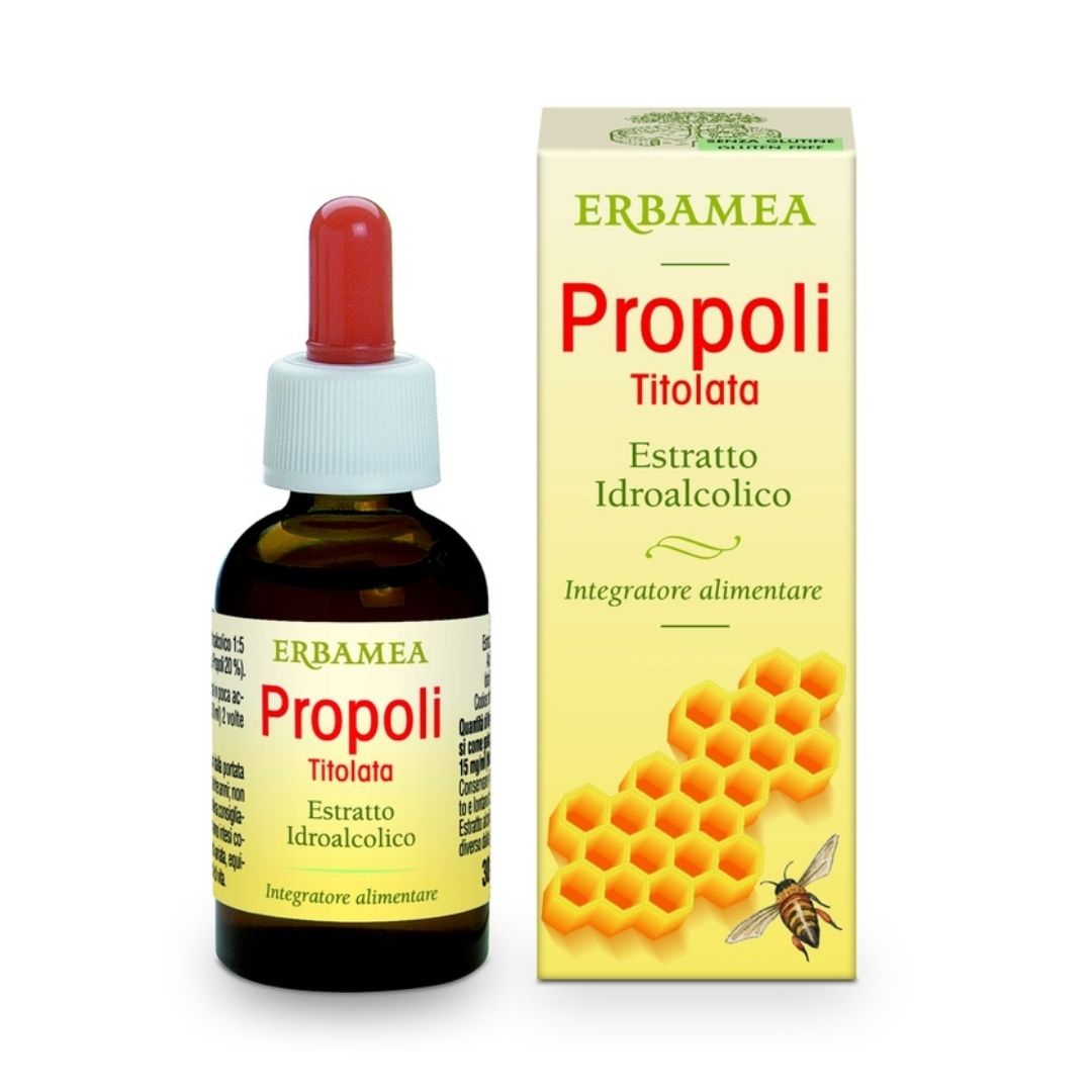 Erbamea Propoli Titolata Estratto Idroalcolico Integratore Alimentare 30 ml