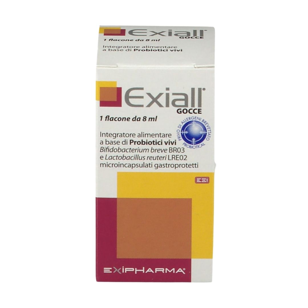 Exiall Gocce Integratore per l'Equilibrio della Flora Batterica Intestinale 8 ml