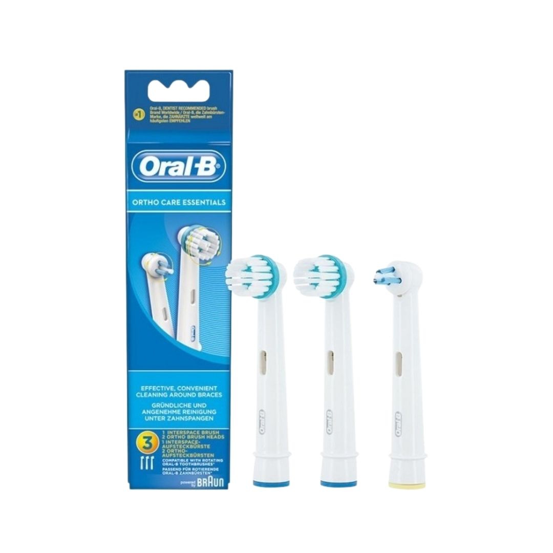 Oral-B Orthocare Essentials Testine di Ricambio 3 Pezzi