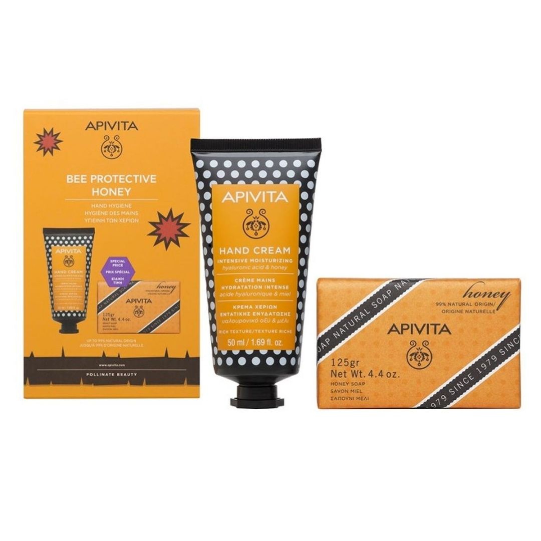 Apivita Bee Protective Honey Cofanetto Crema Mani + Sapone