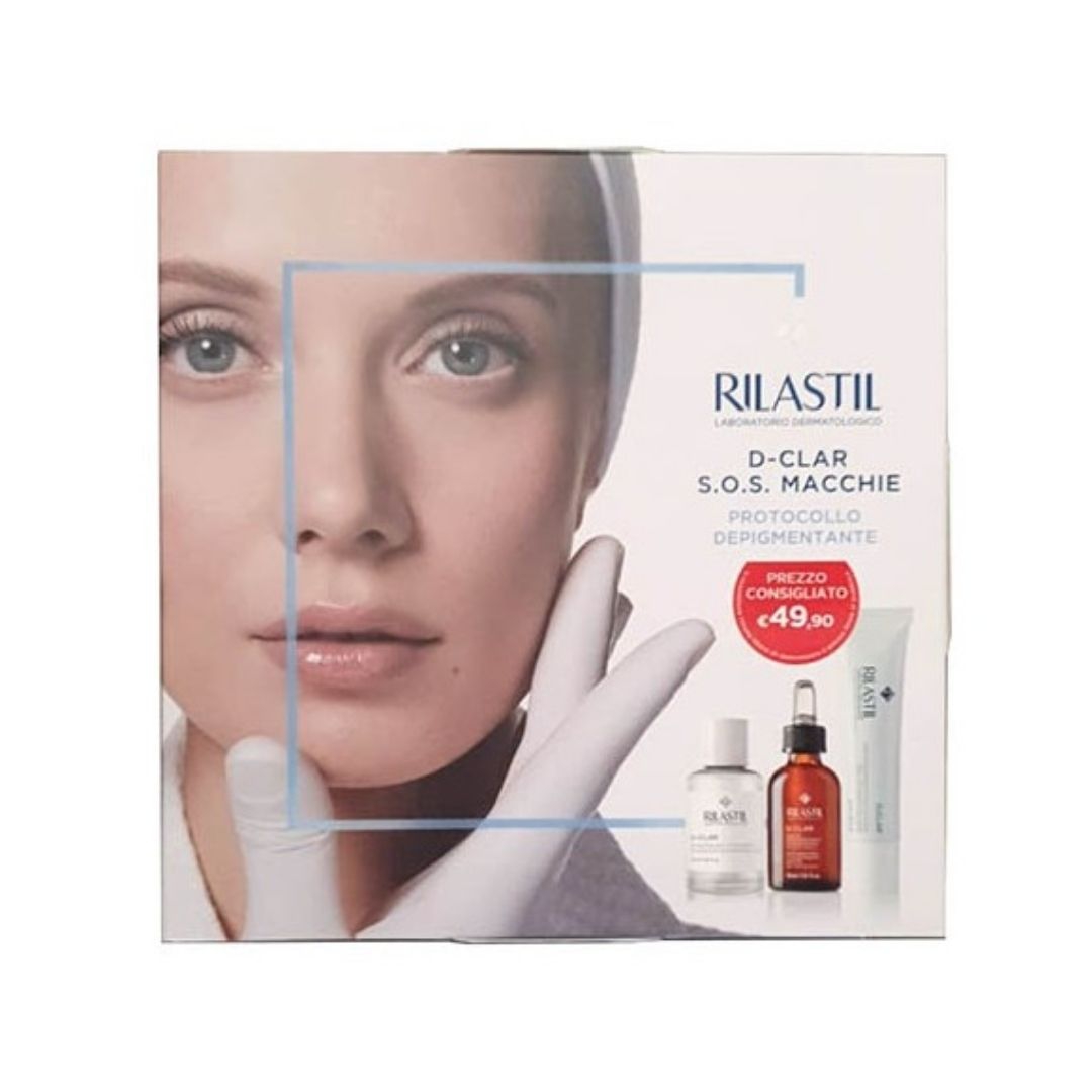 Rilastil D-Clar Cofanetto Sos Macchie Viso Peeling+Siero+Crema