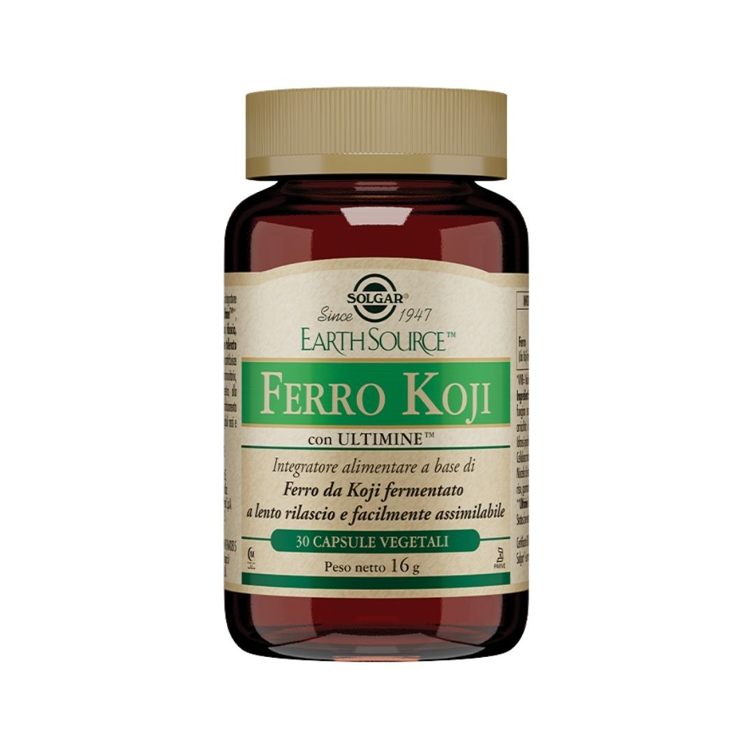 Solgar Ferro Koji Integratore a Base di Ferro 30 Capsule Vegetali
