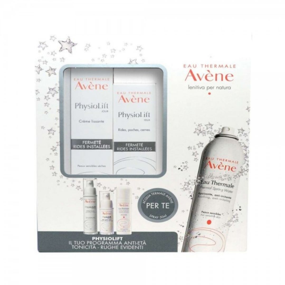 Avene Cofanetto di Natale Physiolift Crema + Contorno Occhi + Acqua Termale