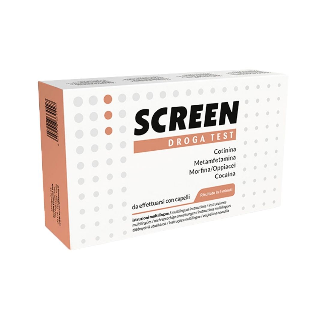 Screen Pharma Droga Test Rilevamento 4 Sostanze Tramite Capelli