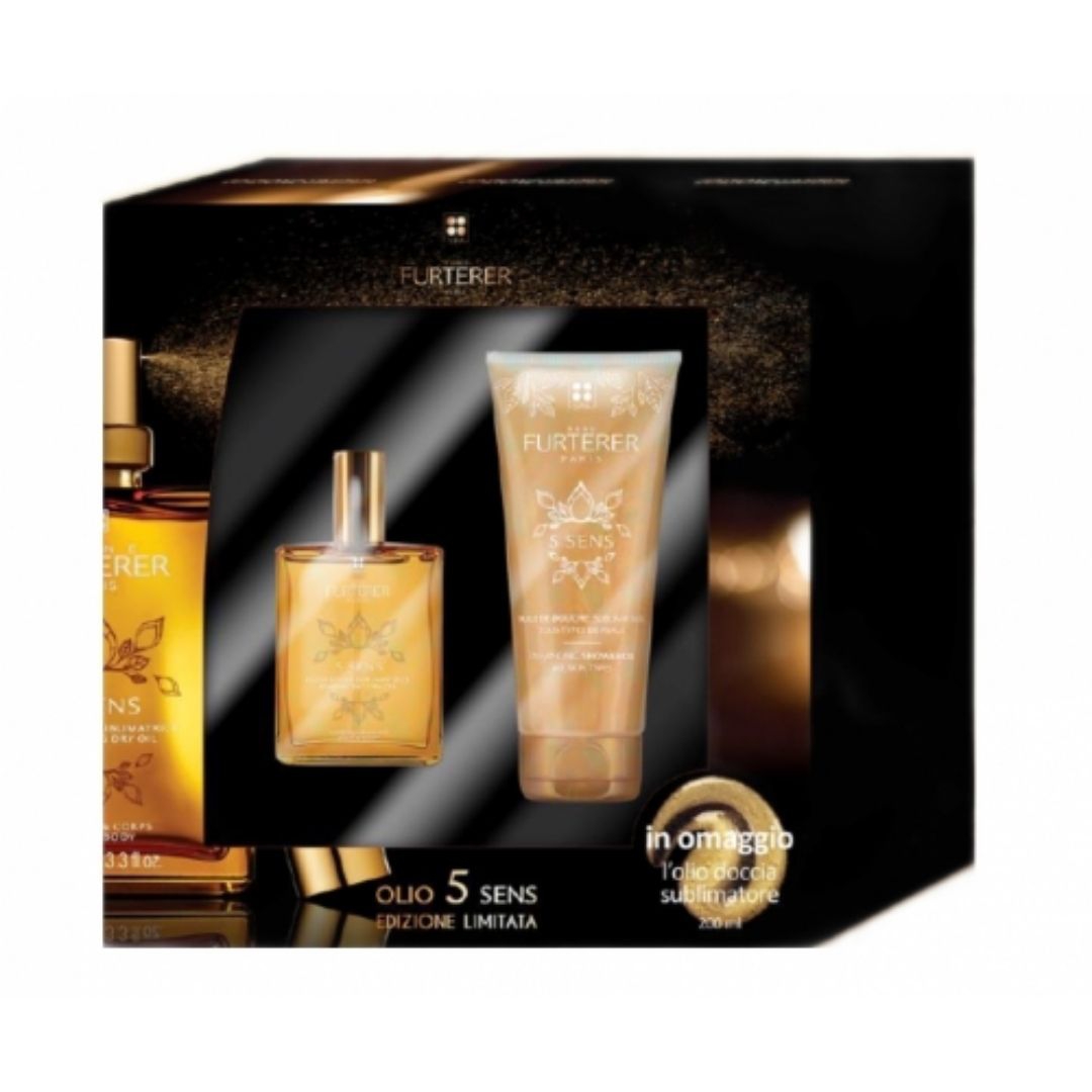 Rene Furterer 5 Sens Olio Secco Sublimatore 100 ml+ Olio Doccia 200 ml