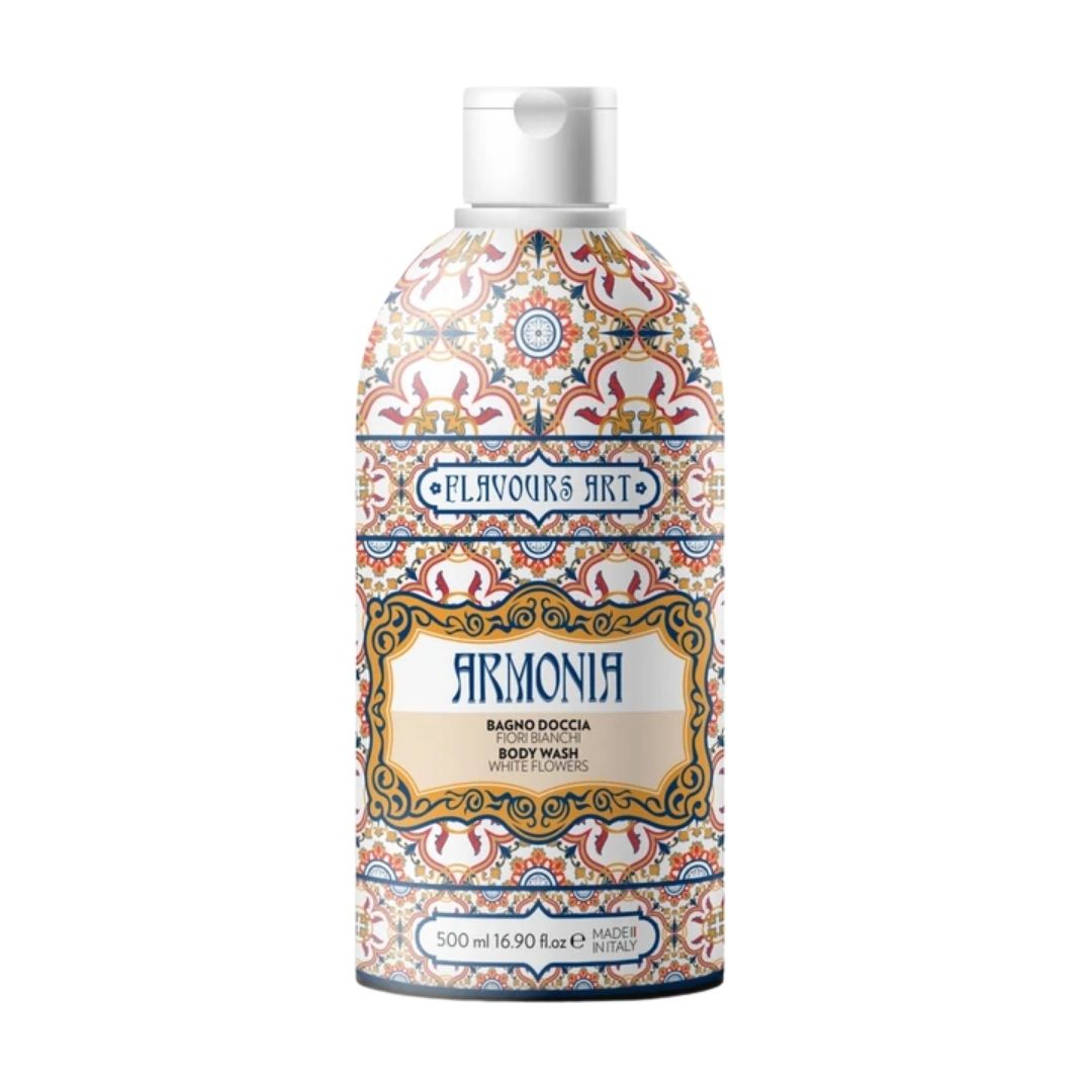 Flavours Art Bagno Doccia Armonia Fragranza Fiori Bianchi 500 ml