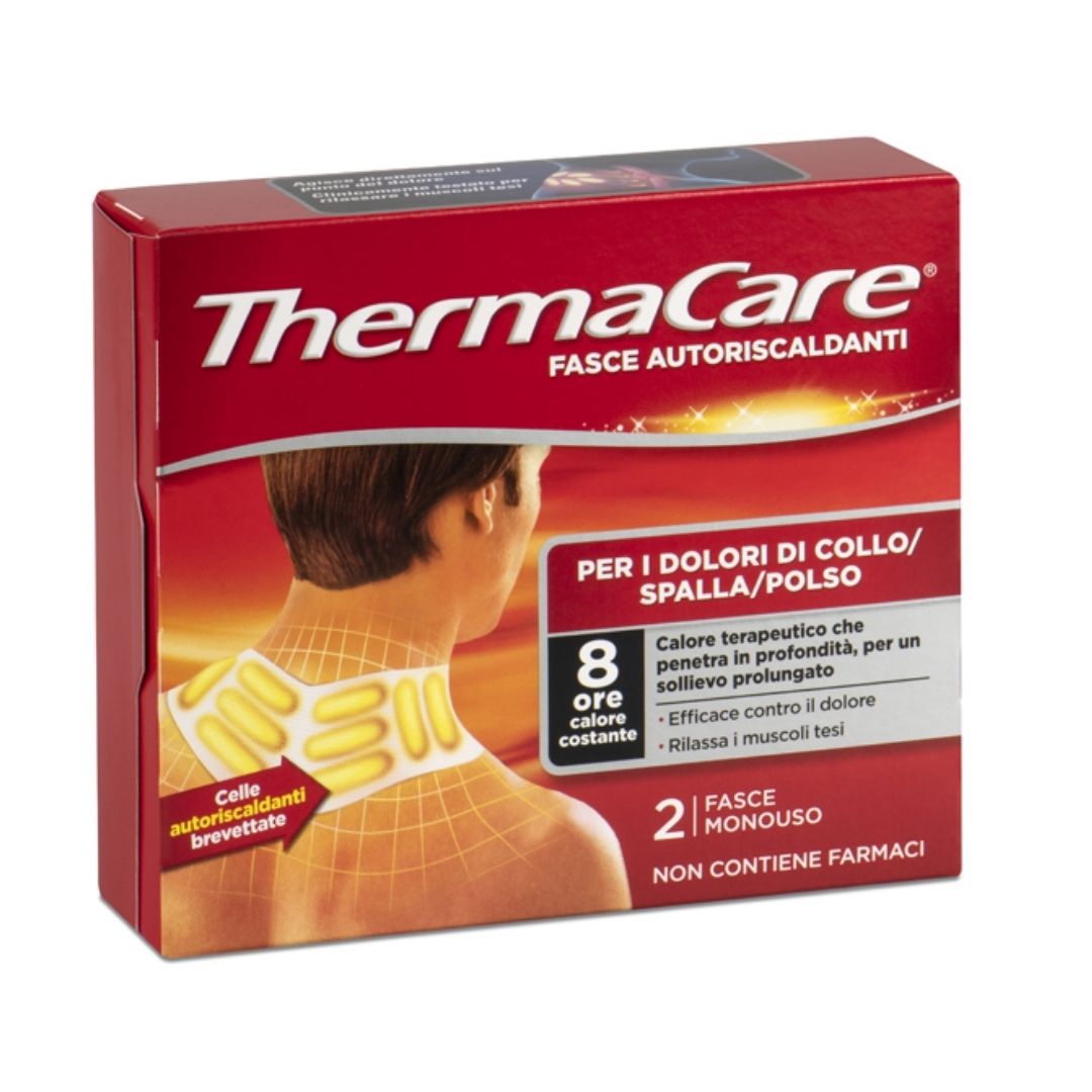 Thermacare Fasce Autoriscaldanti A Calore Terapeutico Collo spalla polso 2 Pezzi