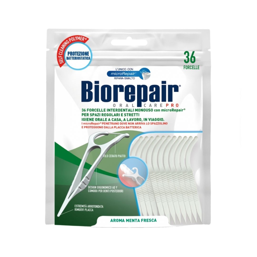 Biorepair Forcelle Interdentali Monouso 36 Pezzi