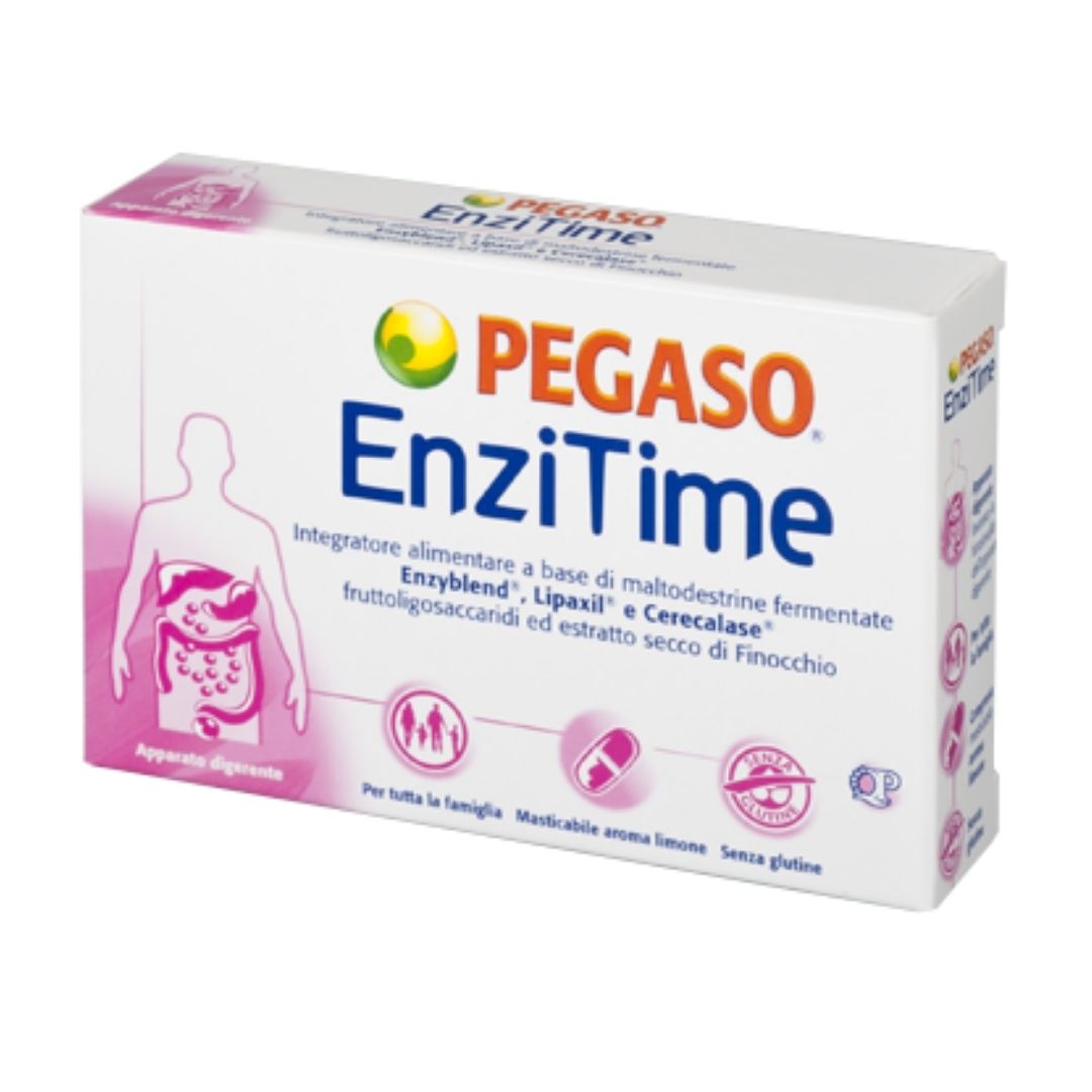 Schwabe Enzitime Integratore per la Digestione 24 Compresse Masticabili