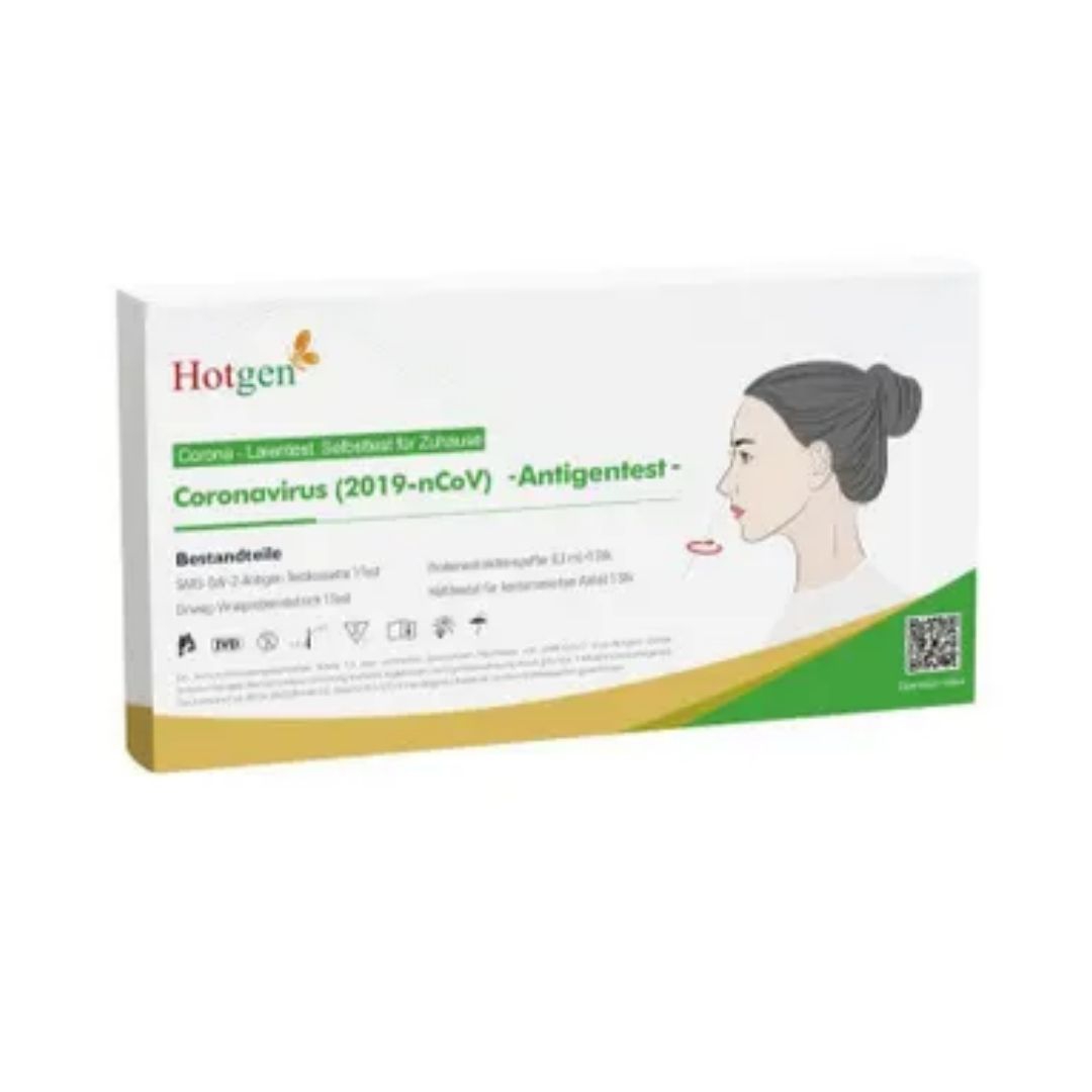Hotgen Test Antigenico Rapido Fai da Te per Covid-19 (per Uso Domestico)
