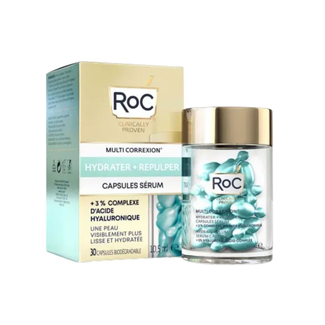 Roc Multi Correxion Hydrate  Plump Siero Viso Rimpolpante 30 Capsule