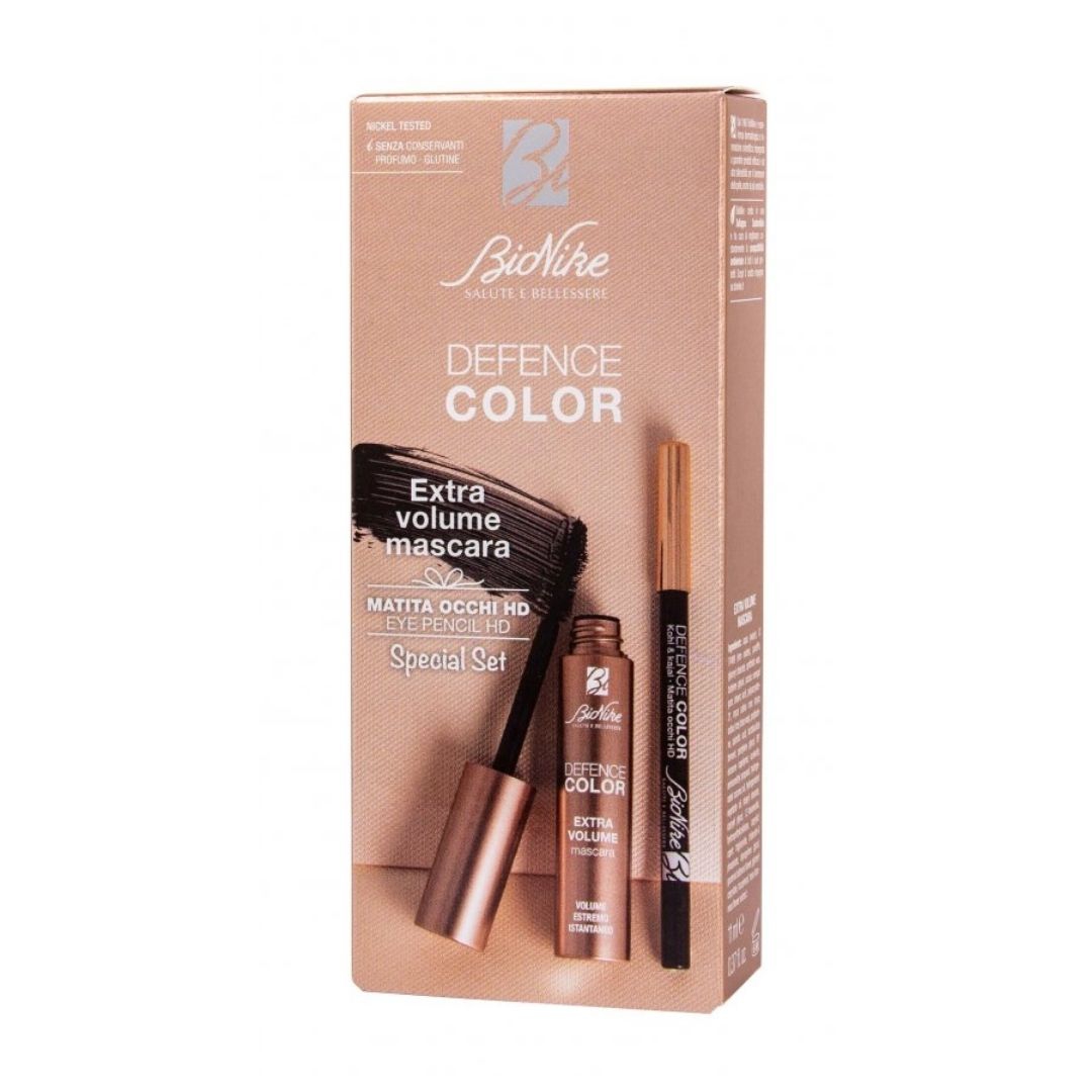 Bionike Defence Color Special Set Occhi Extra Volume Mascara + Matita Hd301 Nera