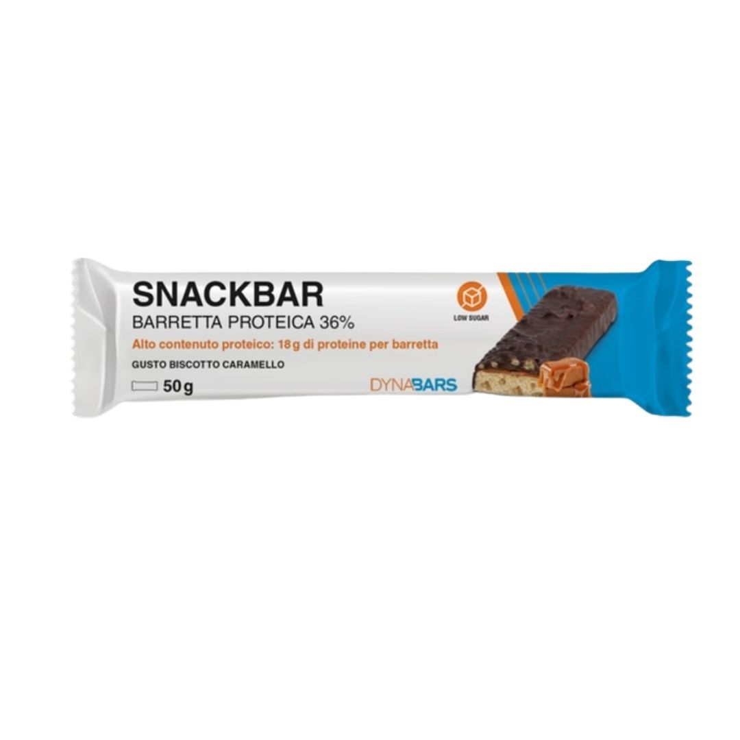 Unifarco Snackbar 36% Biscotto Caramello Barretta Proteica 50 g