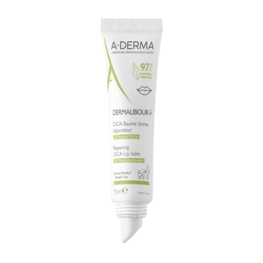 A-Derma Dermalibour + Cica Balsamo Labbra Ristrutturante Nutriente 15 ml