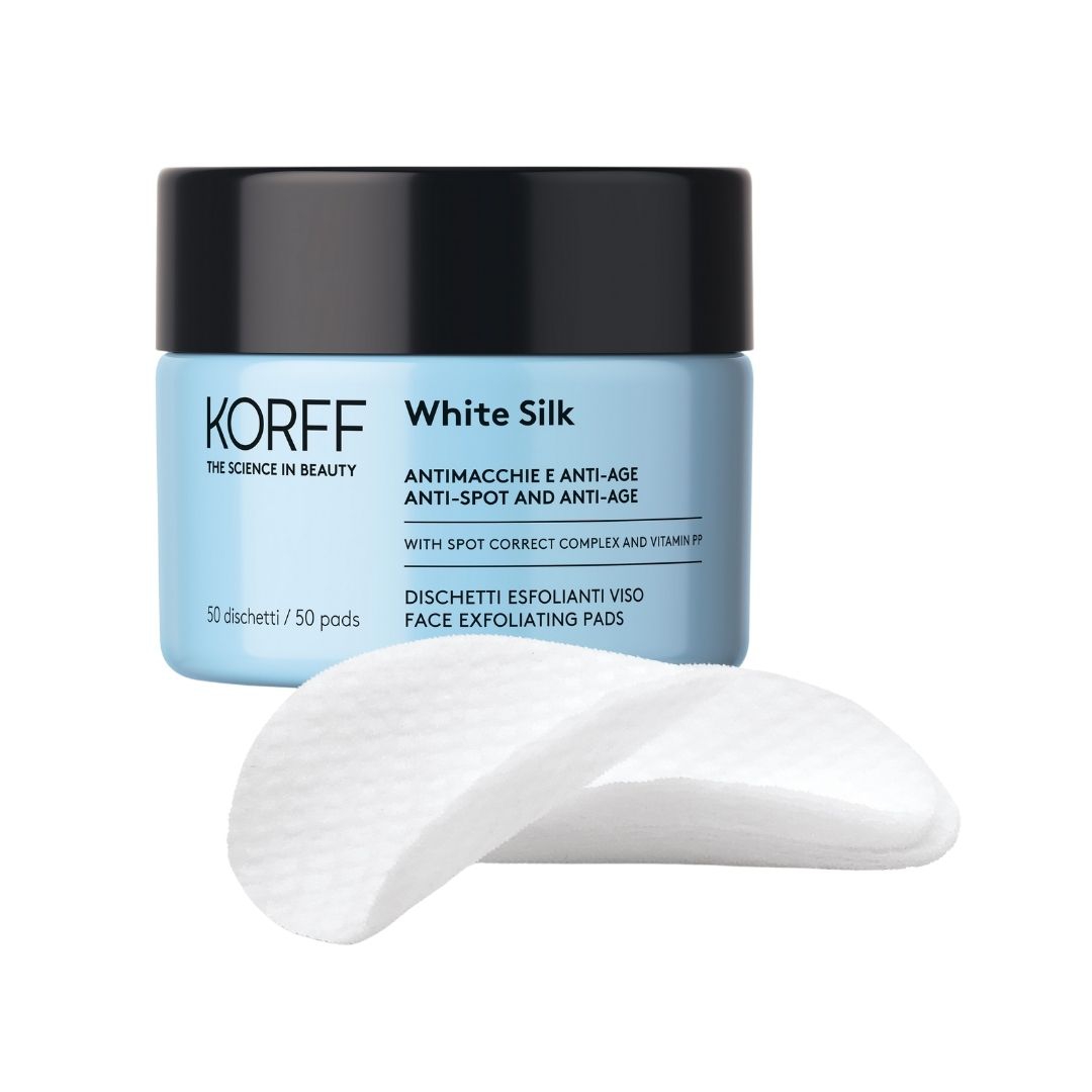 Korff White Silk Dischetti Esfolianti per il Viso 50 Pezzi