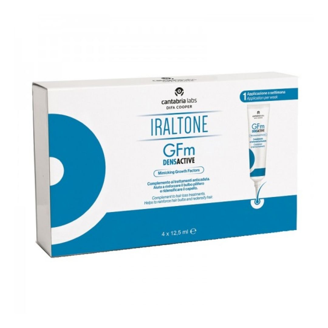 Iraltone Gfm Densactive Gel Topico per la Crescita del Capello 4x12 5 ml