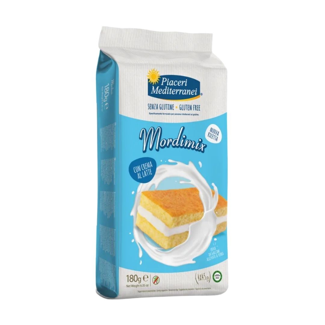 Piaceri Mediterranei Mordimix Pan di Spagna Senga Glutine 4x40g