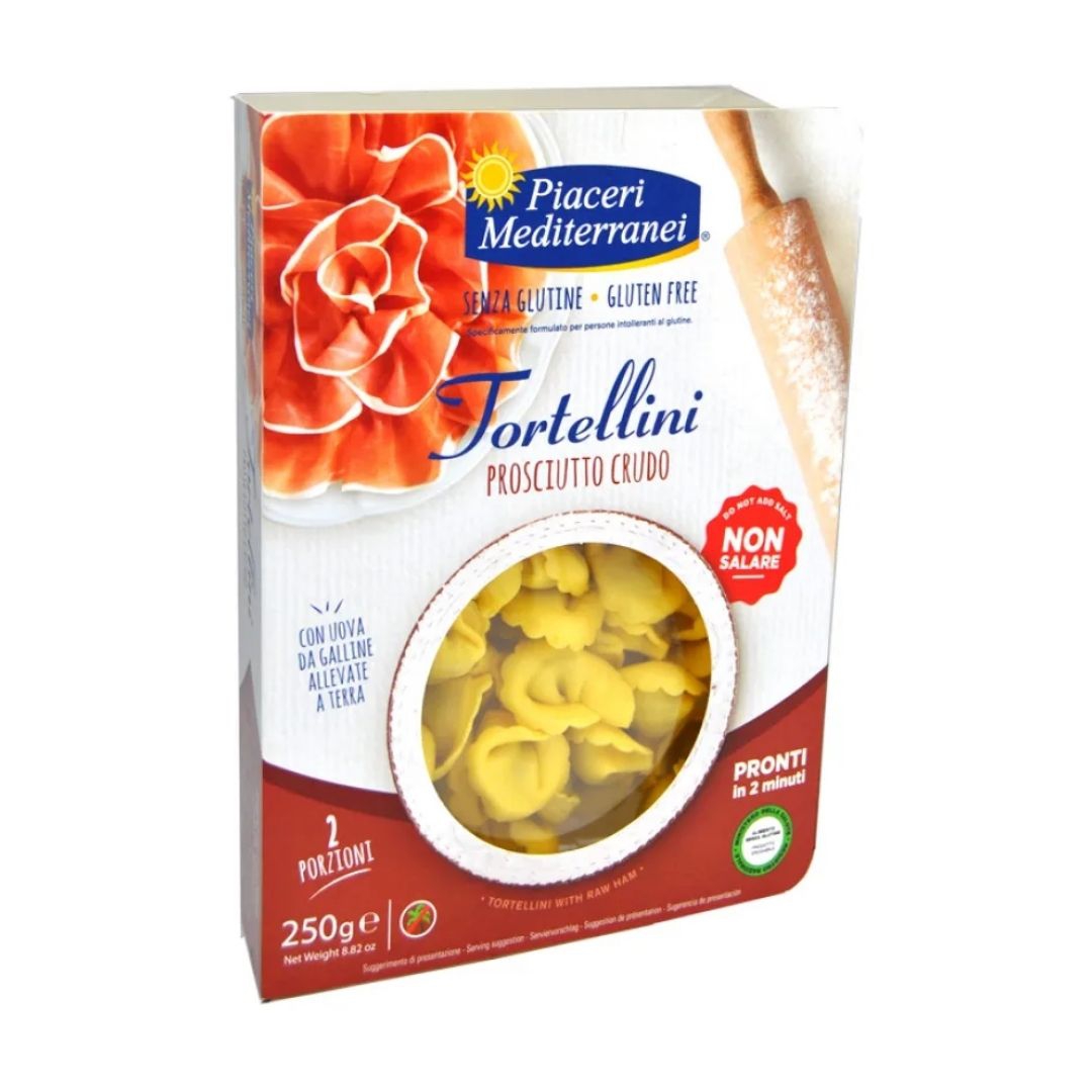 Piaceri Mediterranei Tortellini di Prosciutto Crudo Senza Glutine 250g