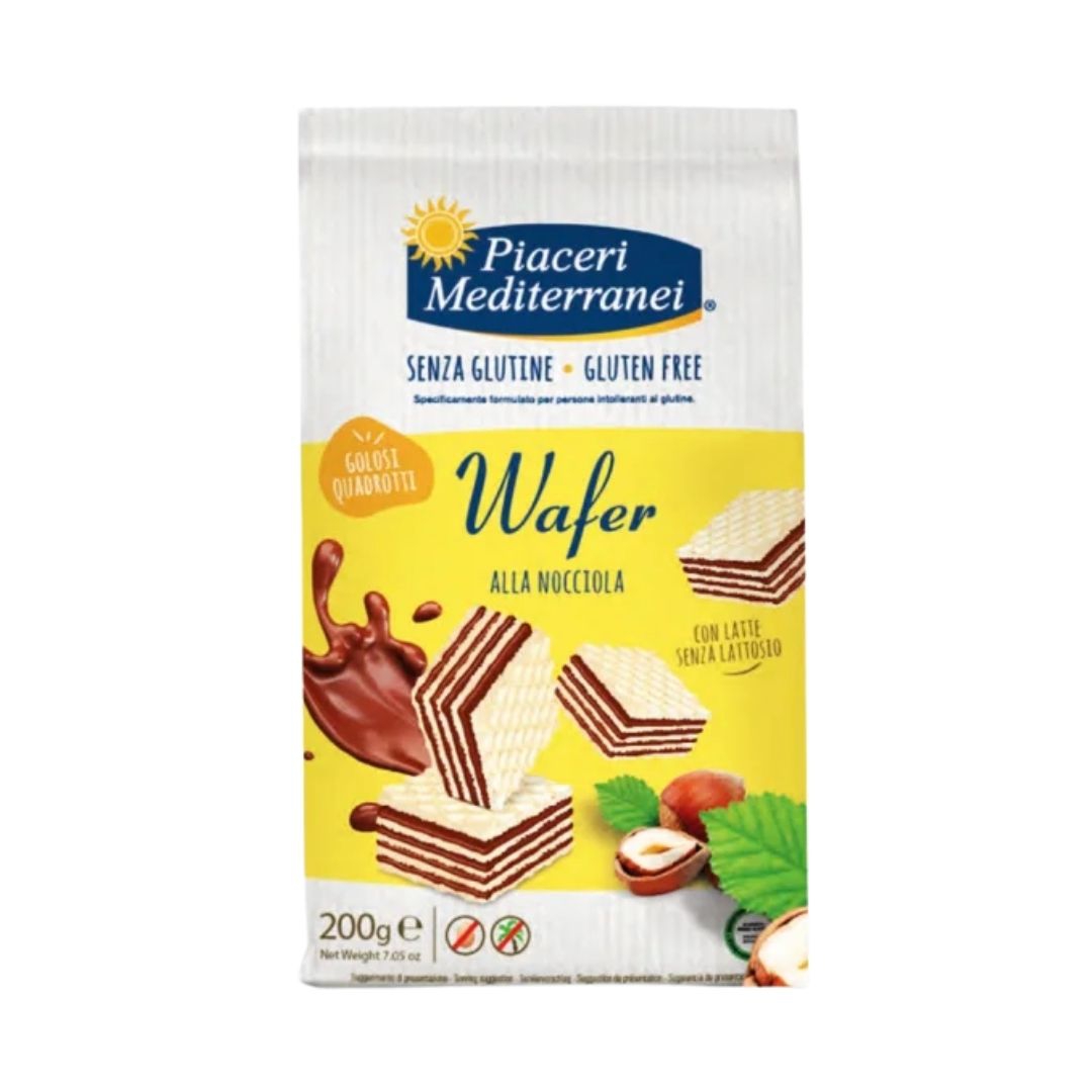 Piaceri Mediterranei Wafer alla Nocciola Senza Glutine 200 g