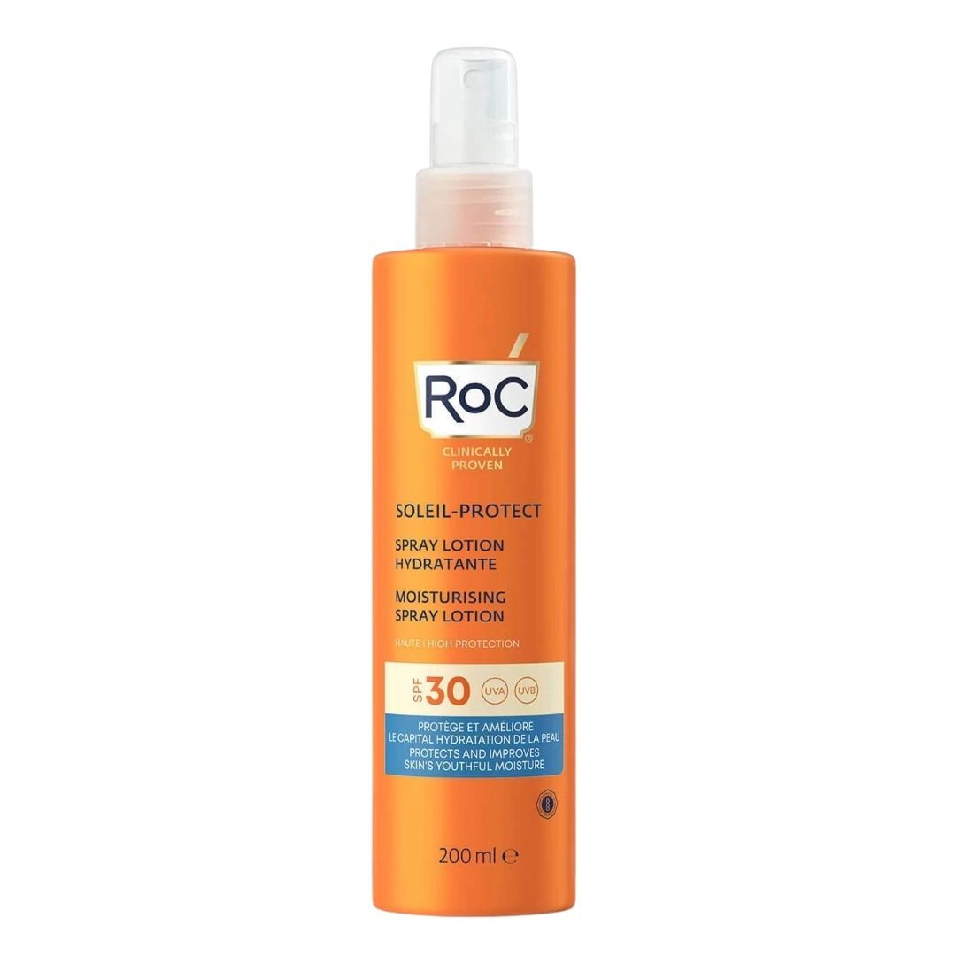 Roc Lozione Corpo Spray Solare Corpo Idratante SPF30 200 ml