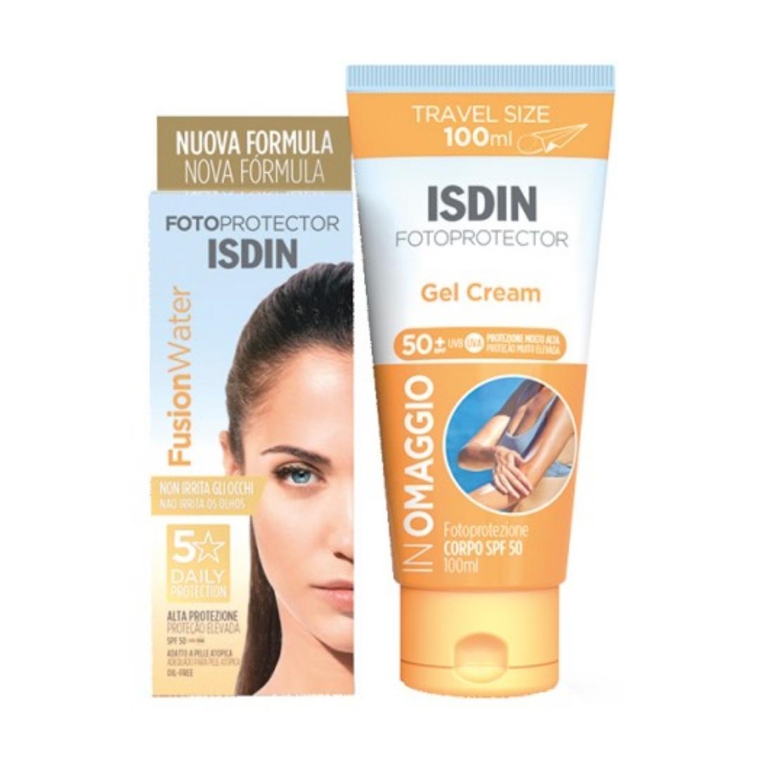 Isdin Fusion Water Protezione Solare 50 ml + Gel Cream 100 ml