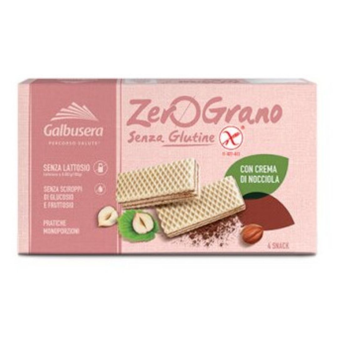 Zerograno Wafer alla Nocciola Senza Glutine e Lattosio 180 g