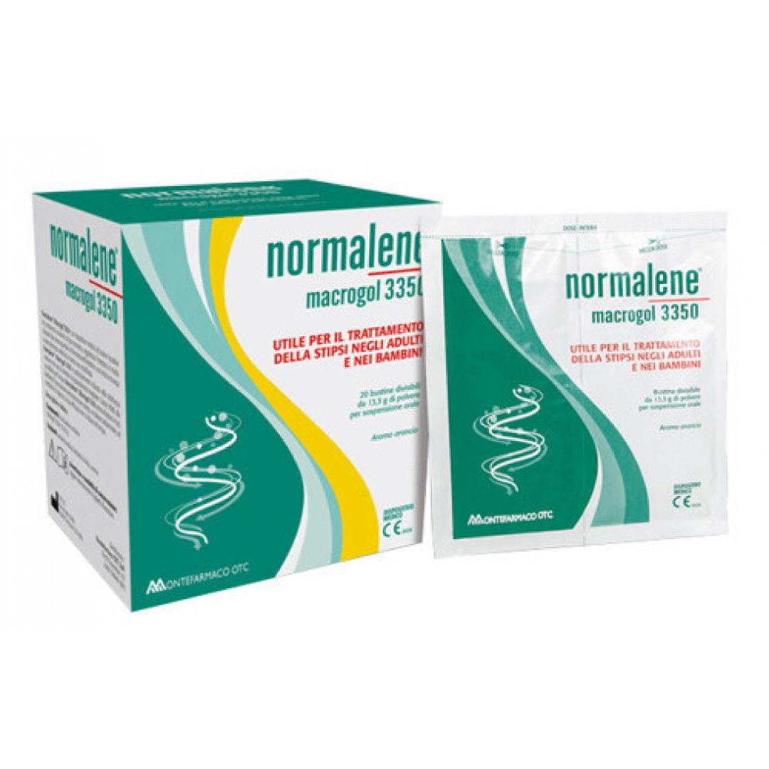 Normalene Macrogol 3350 Integratore per la Stipsi 20 Bustine