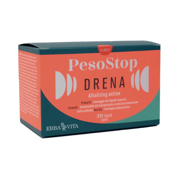 Erba Vita PesoStop Drena Integratore Drenante 20 Stick