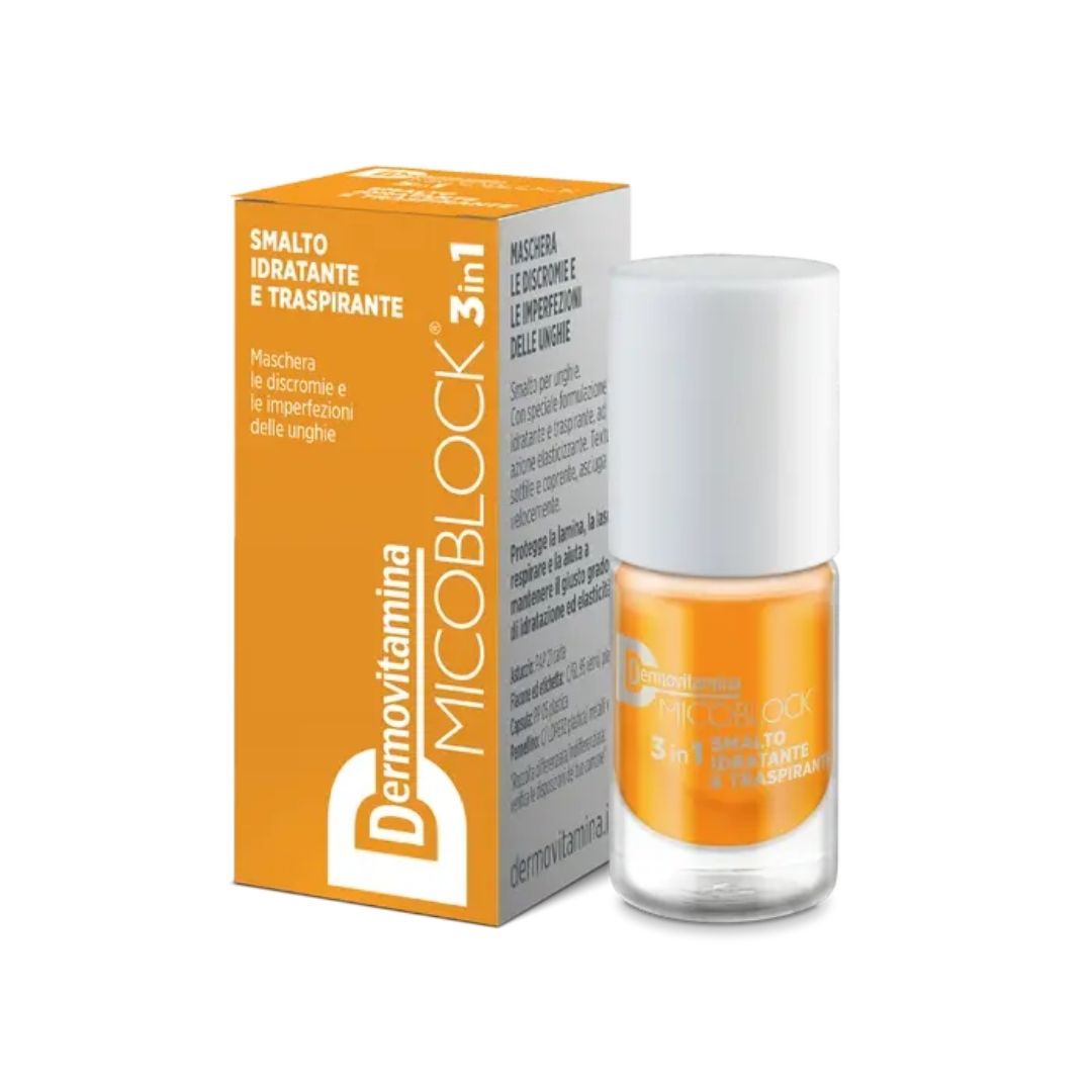 Dermovitamina Micoblock 3 In 1 Smalto Idratante E Traspirante Giallo 5ml