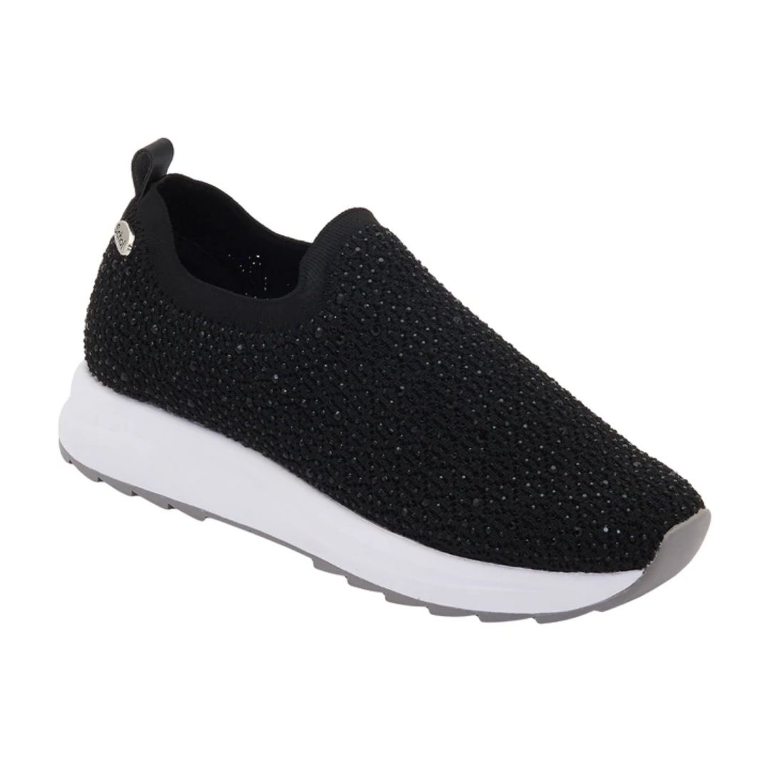 Beverly Sock Sneakers Woman con Strass Nere 37