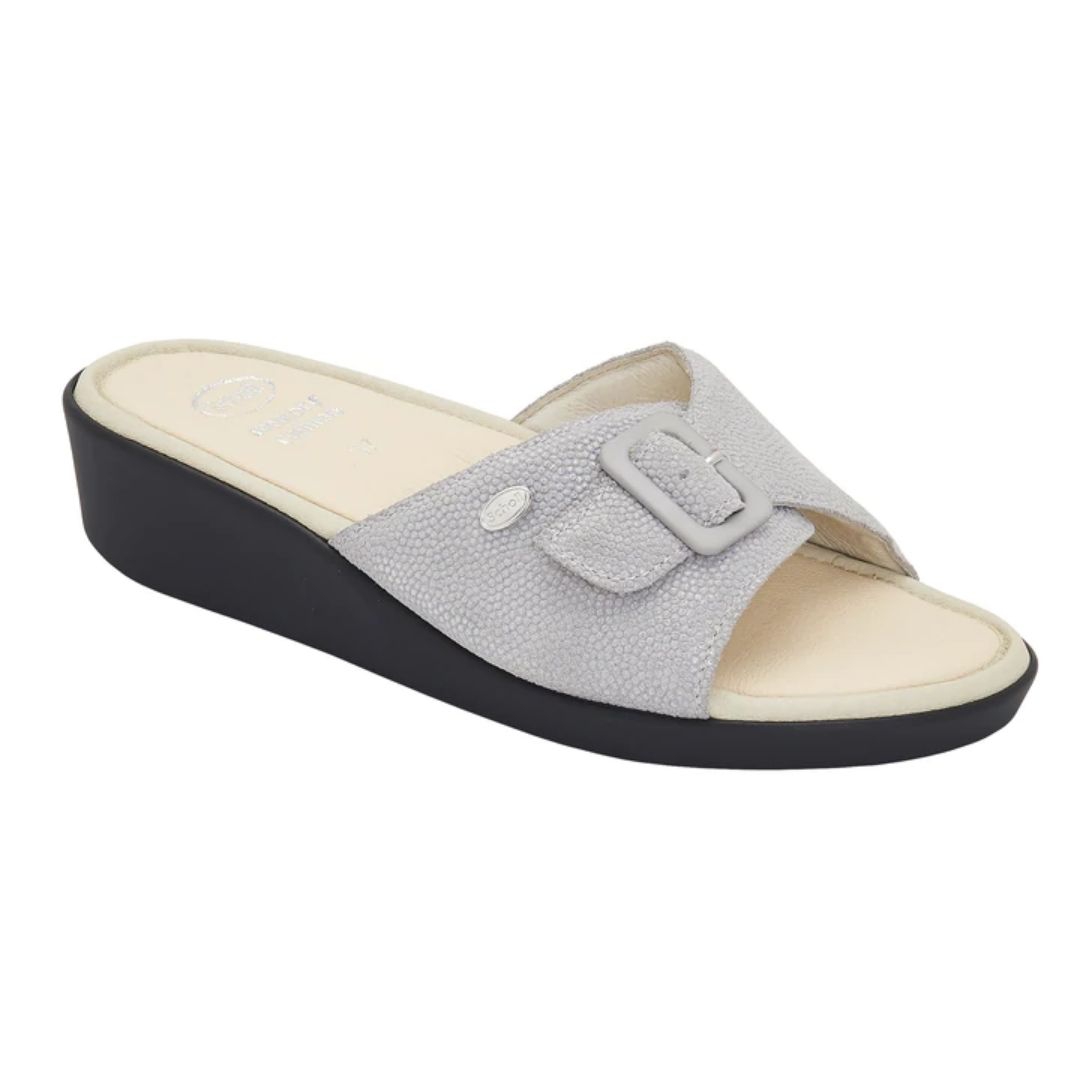 Dr. Scholl Mango Ciabatta Donna Glitter Grigio Chiaro 38