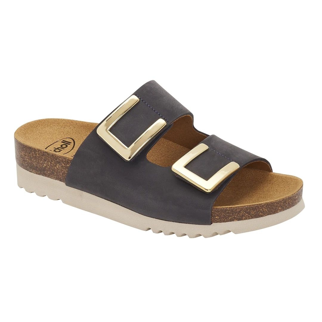Dr.Scholl Monterey Ciabatta Donna Doppio Strappo Grigio Antracite 36