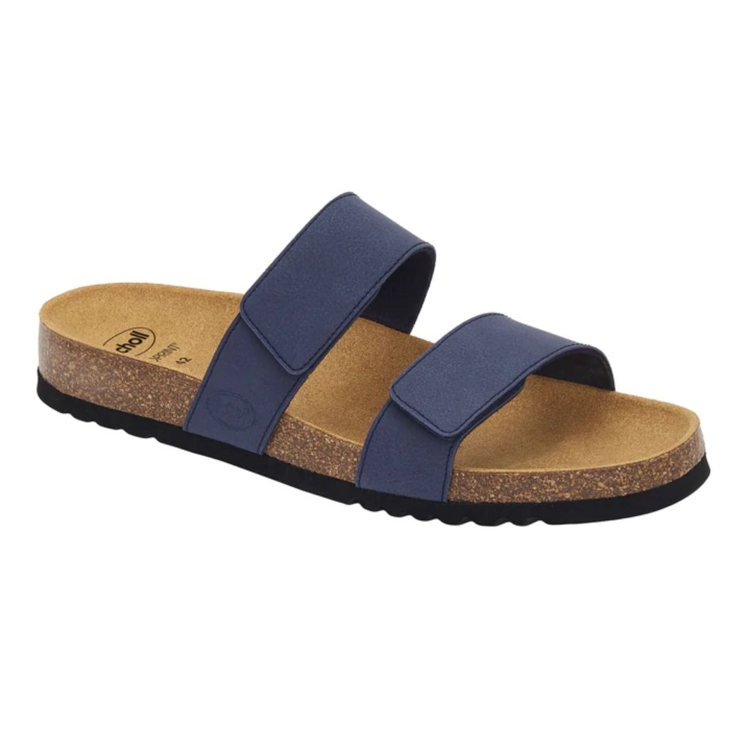 Dr.Scholl Tymeg Ciabatta da Uomo con Plantare in Sughero Naturale Blu 42