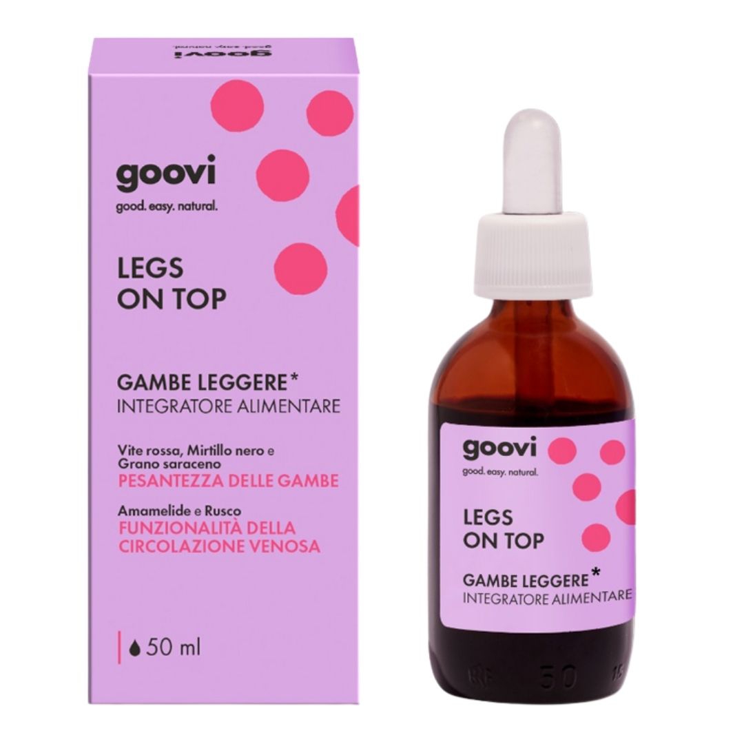 Goovi Legs On Top Integratore per il Microcircolo per Gambe Leggere 50 ml