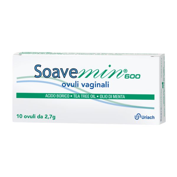 Soavemin 600 Trattamento Per Le Affezioni Vaginali 10 Ovuli Vaginali