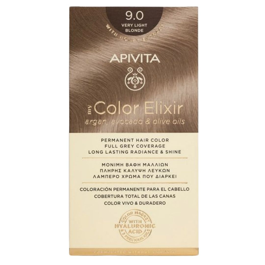 Apivita Hair Color Kit Tinta per Capelli N9.0 Biondo Chiarissimo