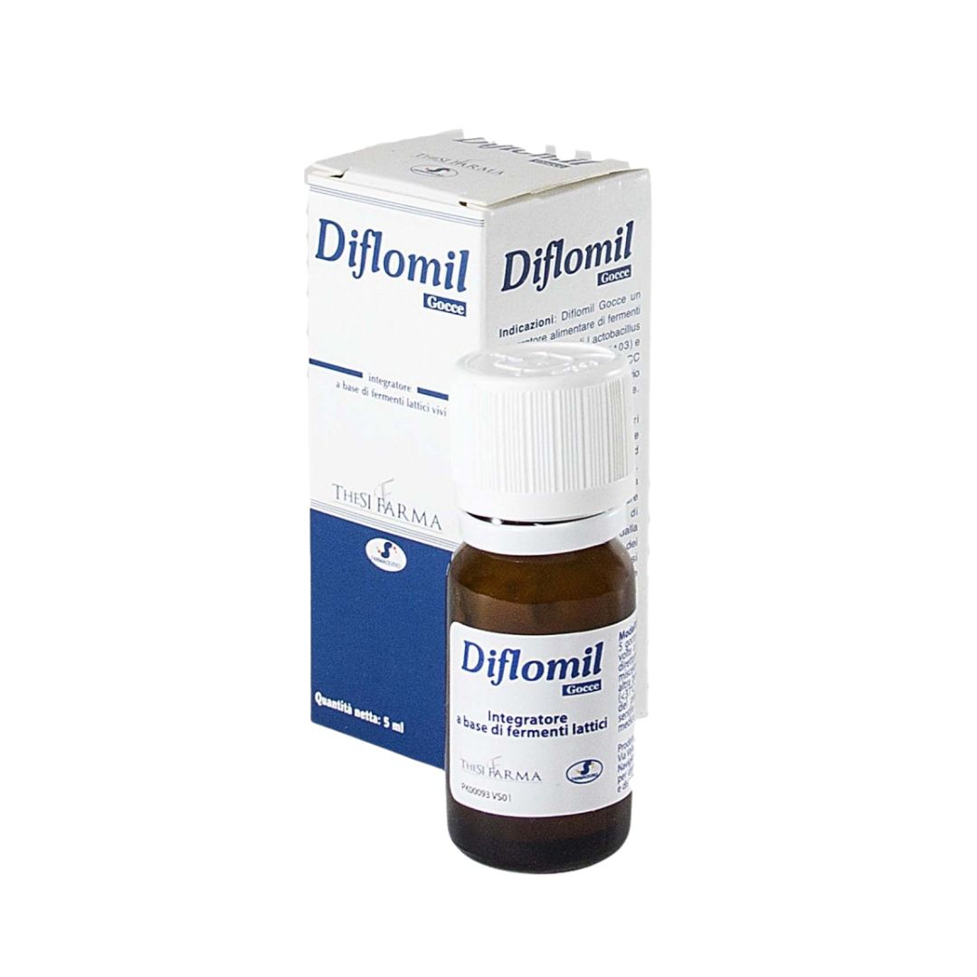 Diflomil Gocce Fermenti Lattici Vivi Per La Flora Batterica Intestinale 5 ml