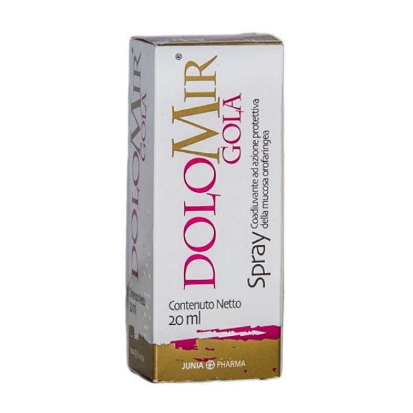 DoloMir Gola Spray Per Mal Di Gola E Protezione della Mucosa Orofaringea 20 ml