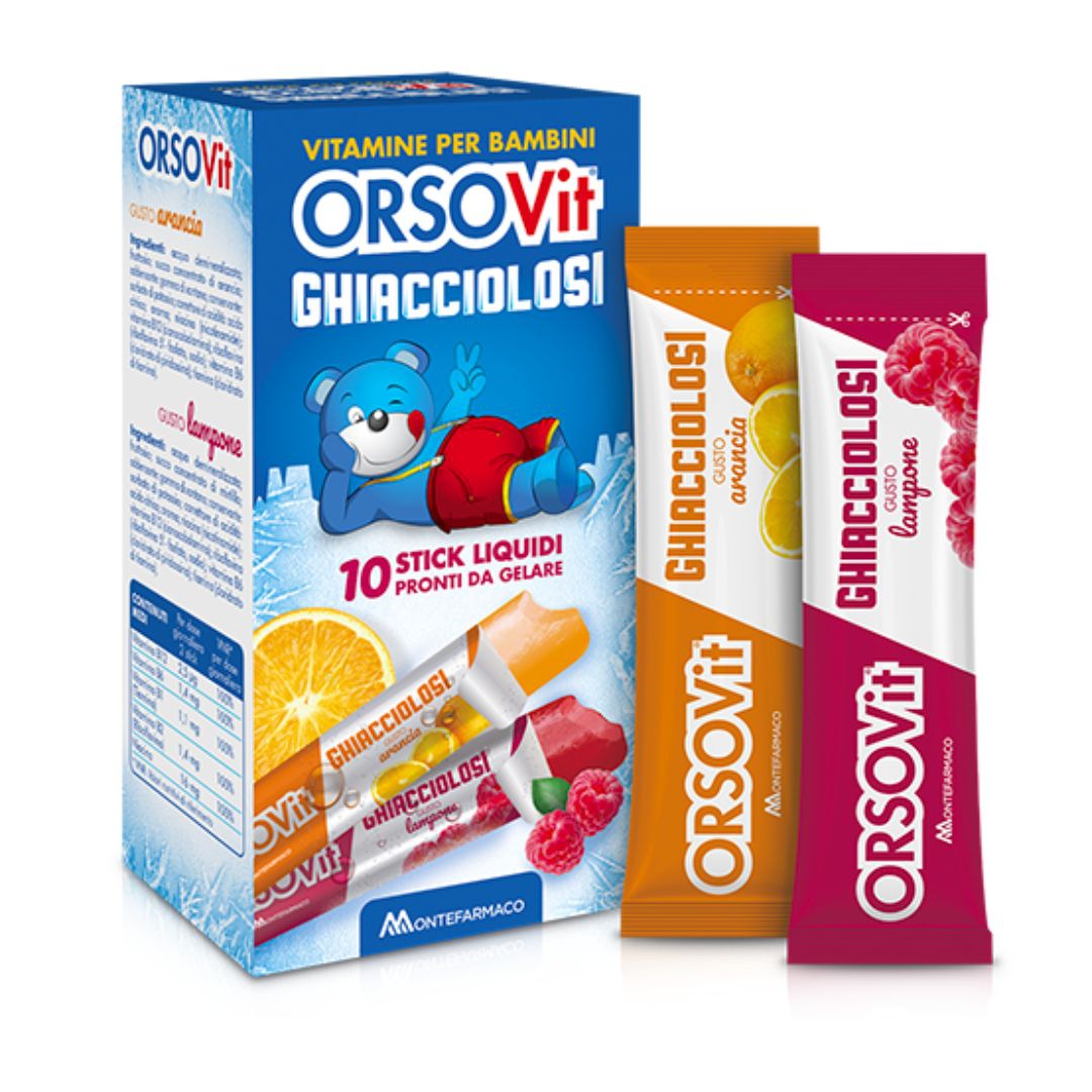 Orsovit Ghiacciolosi Integratore Energizzante per Bambini 10 stick